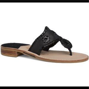 Black Classic Jack Rogers Sandals